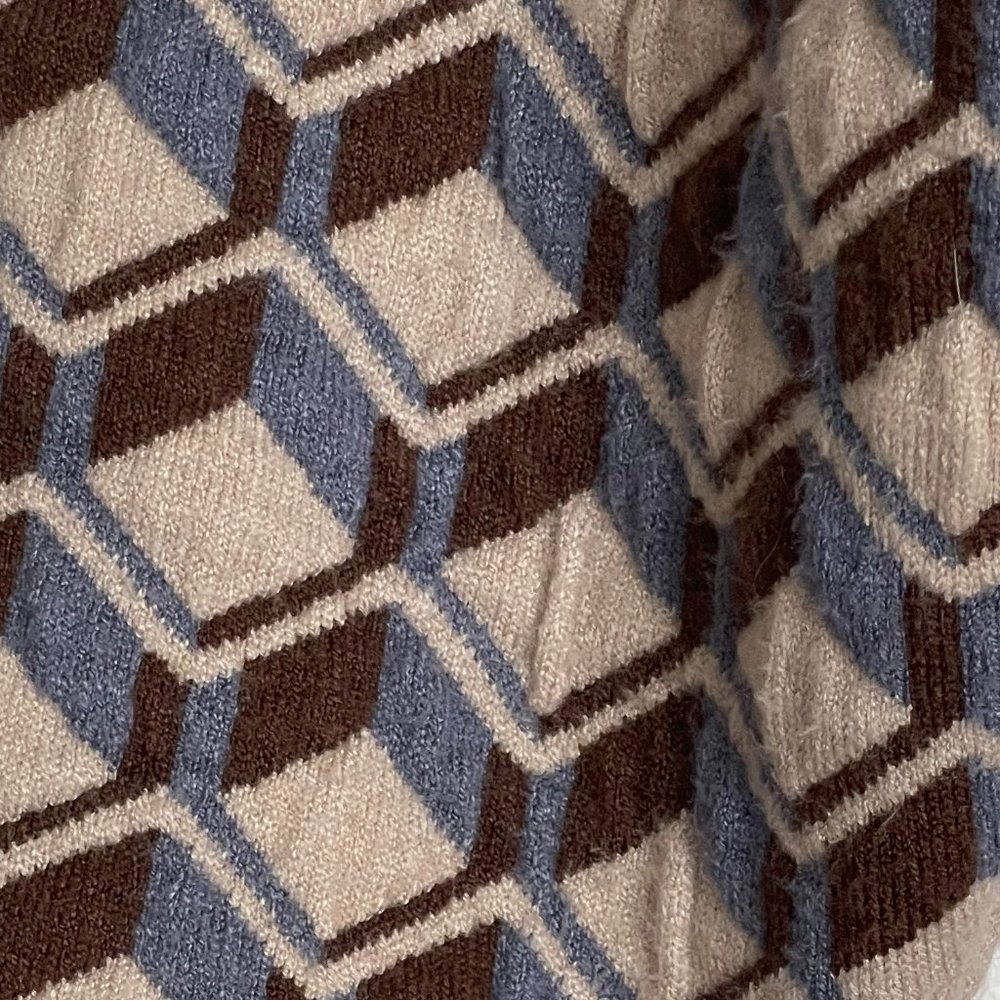 Mango Geometric print knit bomber - Picture 4 of 12